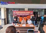 Polres Bitung Gelar Konferensi Pers Pengungkapan Kasus Narkotika Jenis Shabu
