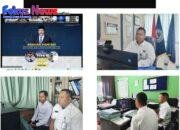 Melalui Virtual Zoom Rutan Tarutung Ikuti Rapat Analisis dan Evaluasi Kinerja Kementerian Imigrasi dan Pemasyarakatan