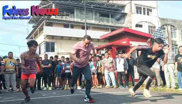 Car Free Day Digelar Kapolres Bitung Resmi Buka Lomba Lari “Run Fast 100 Meter”