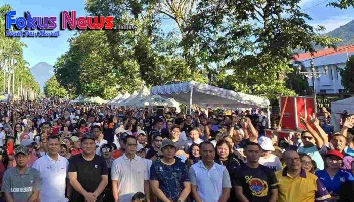 Kapolres Bitung AKBP Albert Zai. SIK.MH Hadir kegiatan Car Free Day