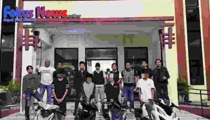 Polisi Bubarkan Balapan Liar 4 Orang Diamankan