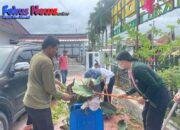 Pegawai Dan Staff Kantor Pertanahan Tapanuli Utara Selain Melayani Masyarakat Urusan Surat-surat Tanah, Mereka Rutin Laksanakan Gotong Royong Jaga Kebersihan Lingkungan Kerja Yang Sehat