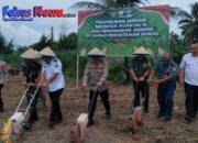 Kapolres Bitung Bersama Forkopimda Laksanakan Program Penanaman Jagung Nasional