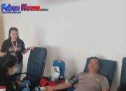 Polsek Maesa Hadiri Donor Darah di PT Indofood Bitung