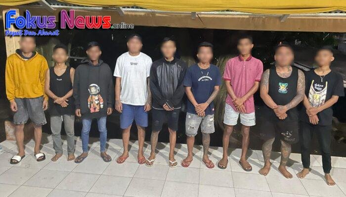 Tawuran di Biliar Bitung Gegerkan Warga, 14 Pemuda Diamankan Polisi