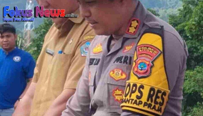 Lahan Tidur Jadi Ladang Jagung, Polres Bitung Dukung Kemandirian Pangan