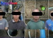 Polres Sekadu  Gulung  4 Pekerja Penambang Emas Ilegal di Sungai Sekadau