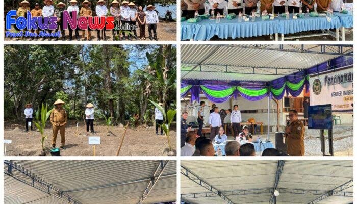 Dukung Asta Cita Presiden, Rutan Tarutung Dan Pemkab Taput Tanam 500 Bibit Pohon Kelapa
