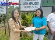 Kantor Pertanahan Kabupaten Tapanuli Utara Serahkan Sertipikat PTSL di Desa Lumban Ina Ina