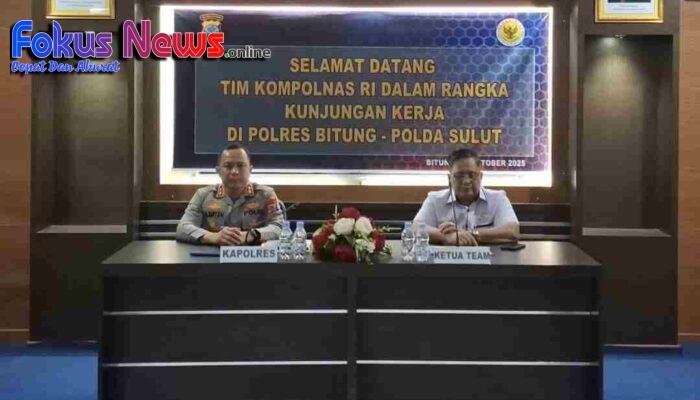 Tingkatkan Pelayanan, Polres Bitung Jadi Lokasi Pemantauan Kompolnas RI