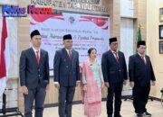 Pejabat Administrasi Dan Pejabat Pengawas Kantor Pertanahan Kabupaten Tapanuli Utara Dilantik Secara Daring