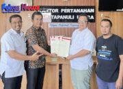 Kantor Pertanahan Kabupaten Tapanuli Utara Serahkan Sertipikat Aset Milik Republik Indonesia Cq. Kementerian Pekerjaan Umum dan Perumahan Rakyat