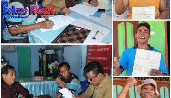 Kantor Pertanahan Kabupaten Tapanuli Utara Gencarkan Penyerahan Sertipikat sebagai Bentuk Peningkatan Kualitas Pelayanan Publik