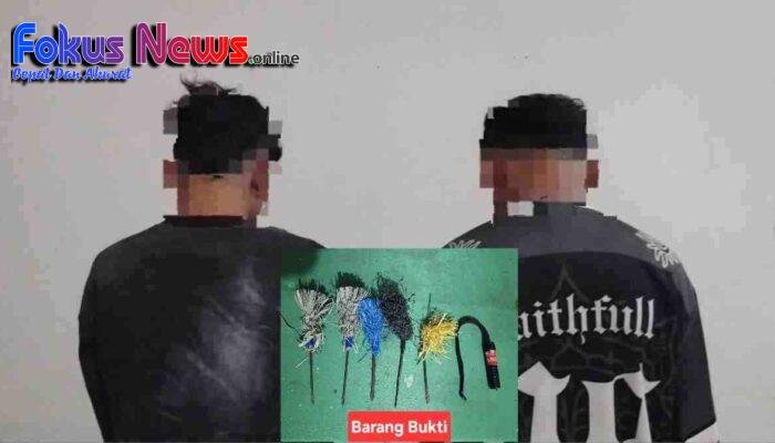 Keributan di Papusungan, Dua Remaja Bersenjata Panah Wayer Diringkus Polisi!