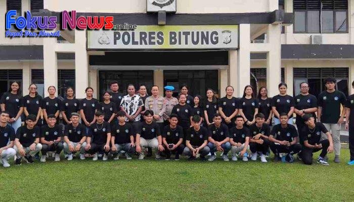 Bitung Kirim Kontingen Voli, Kapolres Pimpin Pelepasan