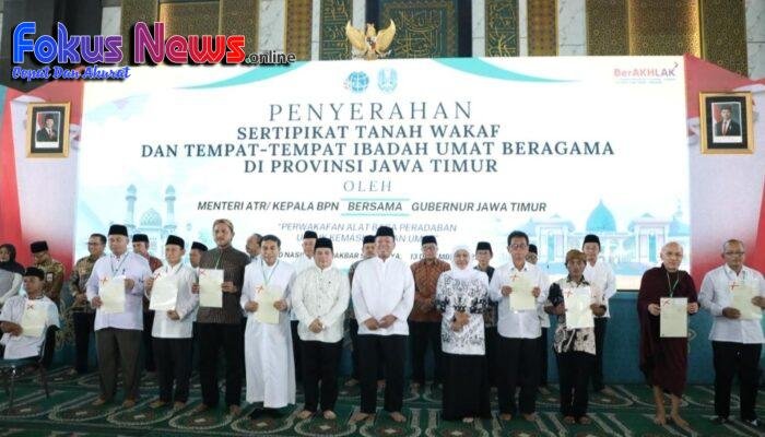 Serahkan 2.532 Sertipikat Tanah Wakaf dan Rumah Ibadah, Menteri Nusron Gagas Percepatan Sertipikasi melalui Kolaborasi