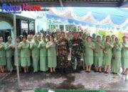 Kunjungi Koramil 01/Bitung, Dandim Soroti Peran Strategis Persit dan Disiplin Prajurit
