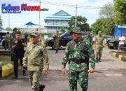 Dandim 1310/Bitung Dampingi Pangdam XIII/Merdeka pada Pemberangkatan Personel ke Sitaro
