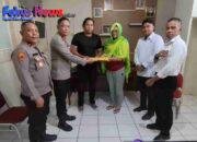 Musibah Kebakaran, Polres Bitung Beri Dukungan Moril kepada Aipda Angky Koagow