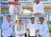 Kantor Pertanahan Kabupaten Tapanuli Utara Laksanakan Penyerahan Sertipikat PTSL di Desa Siaro