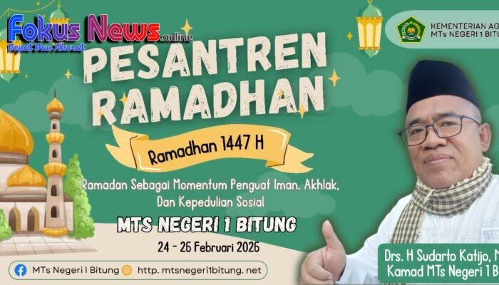 Optimalkan Bulan Suci, MTsN 1 Bitung Hadirkan Pesantren Ramadhan Inspiratif