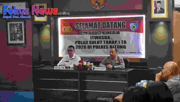 Audit Datang, Polres Bitung Siap Buka Data dan Evaluasi Total