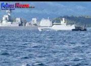 Tiga Unsur Kodaeral VIII Gelar Passex Bersama Destroyer Jepang di Laut Sulawesi