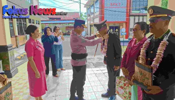 Pelepasan Purna Tugas Penuh Makna, Kapolres Bitung: Pengabdian Tak Pernah Usai