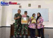 Didampingi Ketua Persit, Dansecata Rindam XIII/Merdeka Serahkan SHU dan THR kepada Prajurit