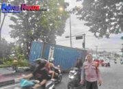 Peristiwa Laka di Pusat Kota Bitung, Muatan Kontainer Terlepas Saat Manuver