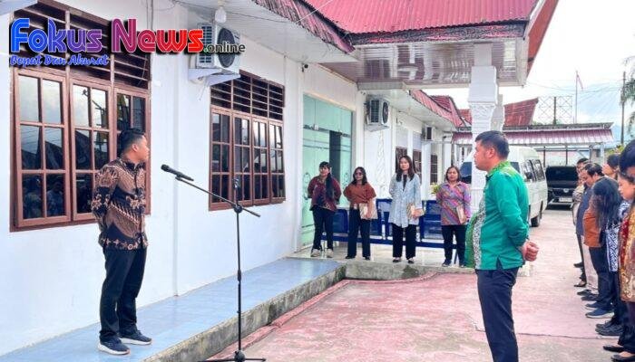 Pertahankan Integritas Dan Disiplin, Kantor Pertanahan Kabupaten Tapanuli Utara Rutin Jalankan Apel Pagi