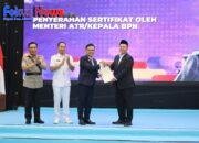 Serahkan Sertipikat Hak Pakai untuk Lemhannas RI, Menteri Nusron: Perkuat Kepastian Hukum Aset Negara