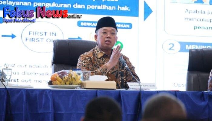 Kumpulkan Jajaran di Jatim, Menteri Nusron: Masuki Periode Transformasi Organisasi dan Layanan, Tempatkan Rakyat sebagai Raja yang Harus Dilayani