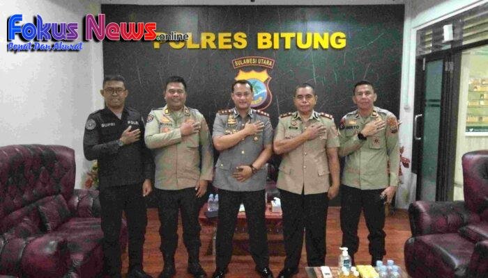 Kapolres Bitung Terima Supervisi Humas Polda Sulut