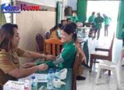 Persit Kodim 1310 Bitung Perkuat Kebersamaan Lewat Olahraga dan Pemeriksaan Kesehatan