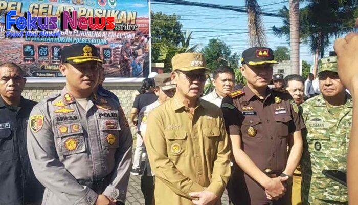 Hadapi El Nino, 100 Personel Gabungan Siap Amankan Wilayah Hukum Polres Bitung