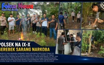Polsek NA IX-X Laksanakan Grebek Sarang Narkoba di Pulo Jantan, Polisi Musnahkan Barang Bukti yang Diduga Digunakan untuk Penyalahgunaan Narkoba