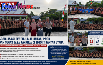 Tekan Fatalitas Kecelakaan, SMKN 3 Rantau Utara Gelar Sosialisasi Tertib Berlalu Lintas dan PPGD