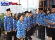 Kantor Pertanahan Kabupaten Tapanuli Utara Laksanakan Upacara Peringatan Hari Lahir Pancasila