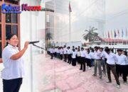 Teguhkan Disiplin Dan Integritas, Pegawai Kantor BPN Tapanuli Utara Laksanakan Apel Pagi